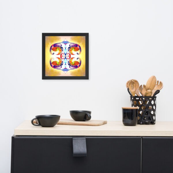 Solar Radiance – Intuitive Mandala by Eldor Art ( Enhanced Matte Paper Framed Poster ) - Image 3