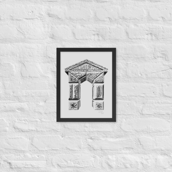 Ornate Arch - Timeless Elegance by Eldor Art ( Enhanced Matte Paper Framed Poster ) - Image 3
