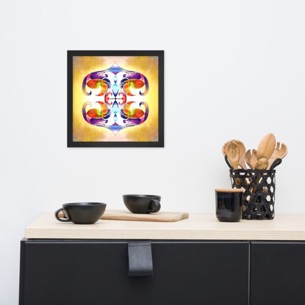 Solar Radiance – Intuitive Mandala by Eldor Art ( Enhanced Matte Paper Framed Poster ) - Image 4