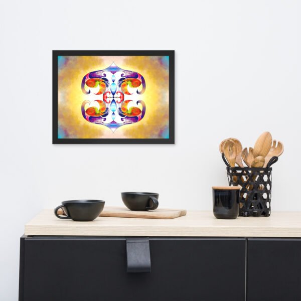 Solar Radiance – Intuitive Mandala by Eldor Art ( Enhanced Matte Paper Framed Poster ) - Image 5