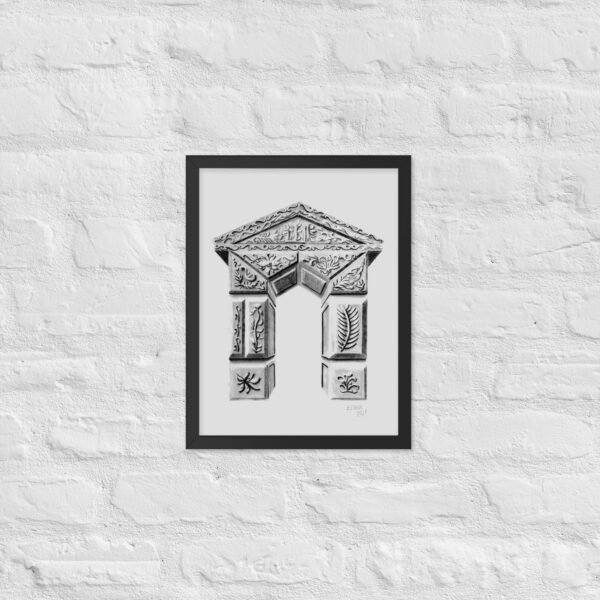 Ornate Arch - Timeless Elegance by Eldor Art ( Enhanced Matte Paper Framed Poster ) - Image 4