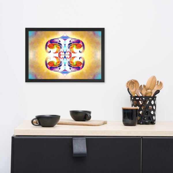 Solar Radiance – Intuitive Mandala by Eldor Art ( Enhanced Matte Paper Framed Poster ) - Image 6