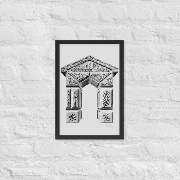 Ornate Arch - Timeless Elegance by Eldor Art ( Enhanced Matte Paper Framed Poster ) - Image 5