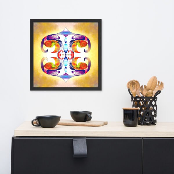 Solar Radiance – Intuitive Mandala by Eldor Art ( Enhanced Matte Paper Framed Poster ) - Image 8