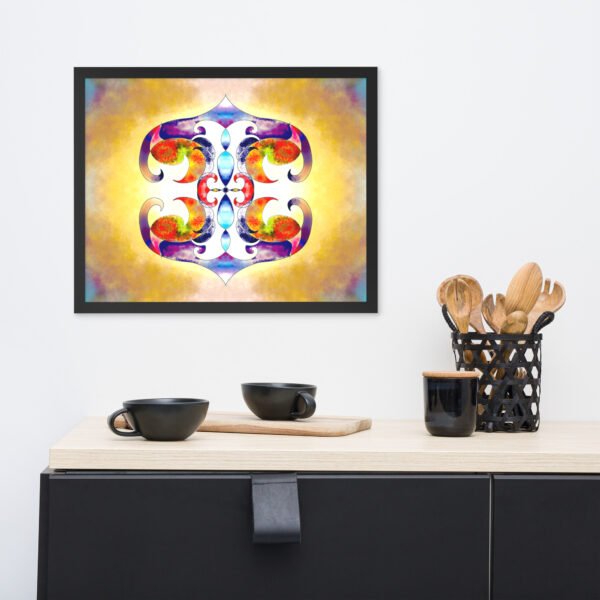 Solar Radiance – Intuitive Mandala by Eldor Art ( Enhanced Matte Paper Framed Poster ) - Image 9