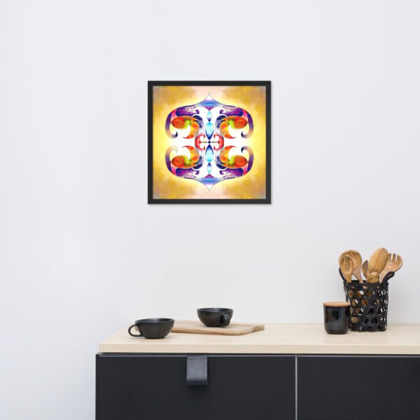 Solar Radiance – Intuitive Mandala by Eldor Art ( Enhanced Matte Paper Framed Poster ) - Image 10