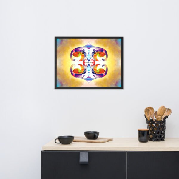 Solar Radiance – Intuitive Mandala by Eldor Art ( Enhanced Matte Paper Framed Poster ) - Image 11