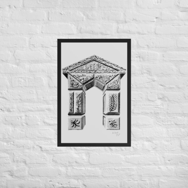 Explore "Ornate Arch - Timeless Elegance," a one-of-a-kind artwork hand-drawn by artist Eldor Art in 2025. This pencil sketch, meticulously crafted on paper, showcases an intricately decorated architectural arch adorned with floral motifs and sculpted details, embodying a timeless classical aesthetic. Perfect for art enthusiasts and collectors, this piece is available as premium art prints on various mediums: premium canvas, elegant posters, textured canvas, and even metal prints for a bold, modern twist. Each print preserves the fine details of the original, making it an ideal addition to elevate your home décor. Purchase this exclusive artwork now and add a touch of elegance to your space!