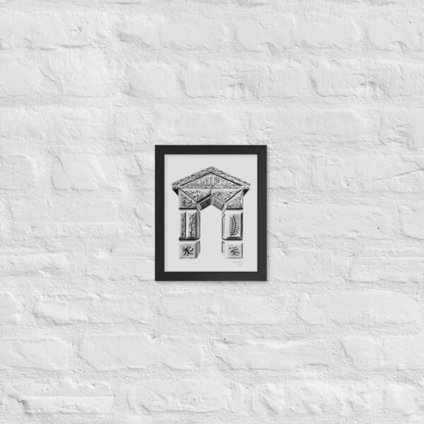 Ornate Arch - Timeless Elegance by Eldor Art ( Enhanced Matte Paper Framed Poster ) - Image 2