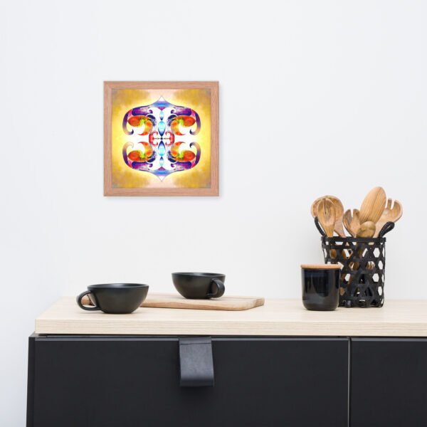 Solar Radiance – Intuitive Mandala by Eldor Art ( Enhanced Matte Paper Framed Poster ) - Image 13