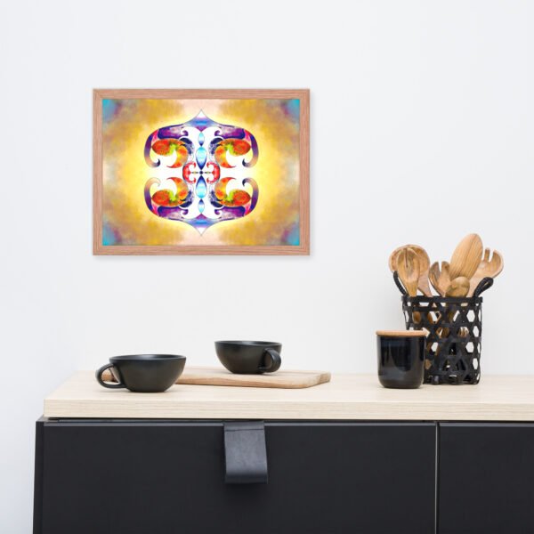 Solar Radiance – Intuitive Mandala by Eldor Art ( Enhanced Matte Paper Framed Poster ) - Image 16