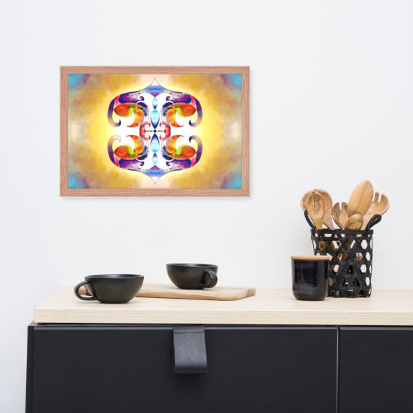 Solar Radiance – Intuitive Mandala by Eldor Art ( Enhanced Matte Paper Framed Poster ) - Image 17