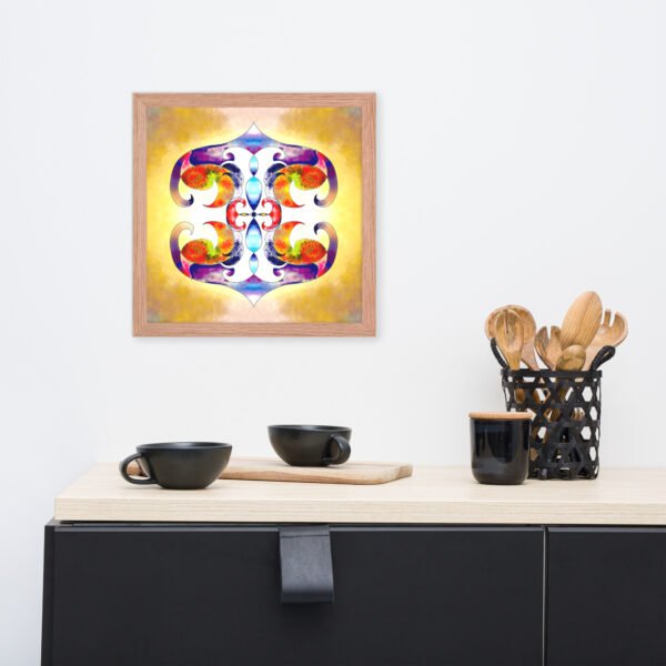 Solar Radiance – Intuitive Mandala by Eldor Art ( Enhanced Matte Paper Framed Poster ) - Image 18