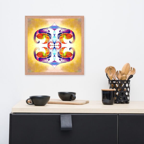 Solar Radiance – Intuitive Mandala by Eldor Art ( Enhanced Matte Paper Framed Poster ) - Image 19