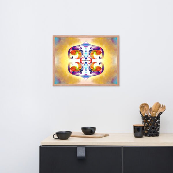 Solar Radiance – Intuitive Mandala by Eldor Art ( Enhanced Matte Paper Framed Poster ) - Image 22
