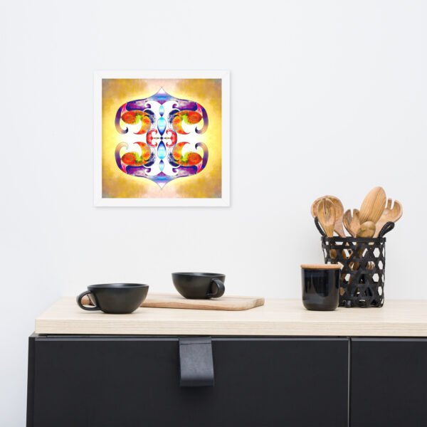 Solar Radiance – Intuitive Mandala by Eldor Art ( Enhanced Matte Paper Framed Poster ) - Image 26