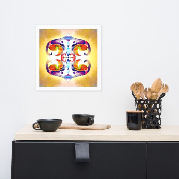 Solar Radiance – Intuitive Mandala by Eldor Art ( Enhanced Matte Paper Framed Poster ) - Image 29