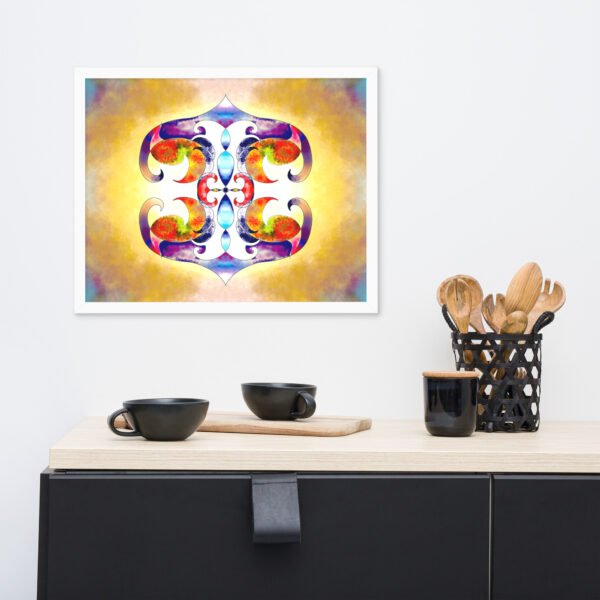 Solar Radiance – Intuitive Mandala by Eldor Art ( Enhanced Matte Paper Framed Poster ) - Image 31