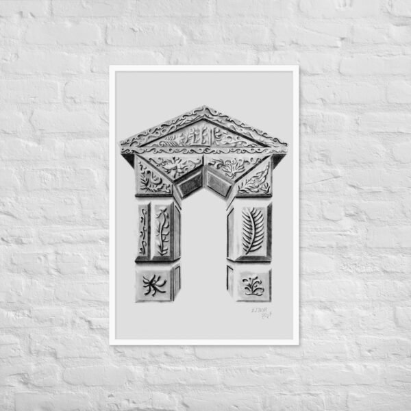 Ornate Arch - Timeless Elegance by Eldor Art ( Enhanced Matte Paper Framed Poster ) - Image 24