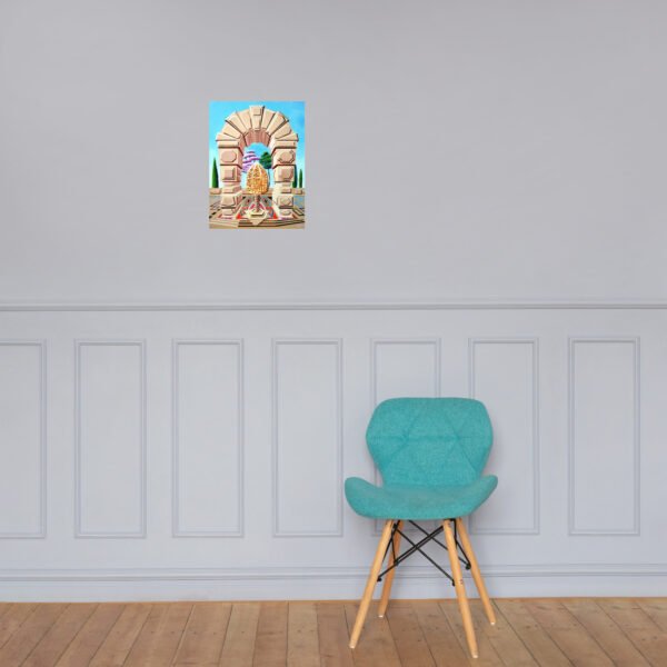 The Memory Cage – Surreal Architectural Painting by Eldor Art ( Enhanced Matte Paper Poster ) - Image 3