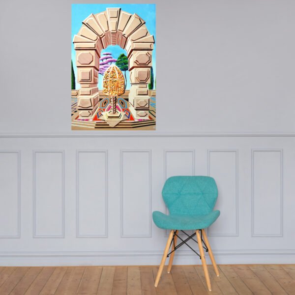 The Memory Cage – Surreal Architectural Painting by Eldor Art ( Enhanced Matte Paper Poster ) - Image 8