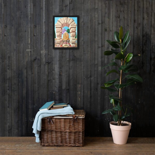The Memory Cage – Surreal Architectural Painting by Eldor Art ( Framed Canvas ) - Image 2