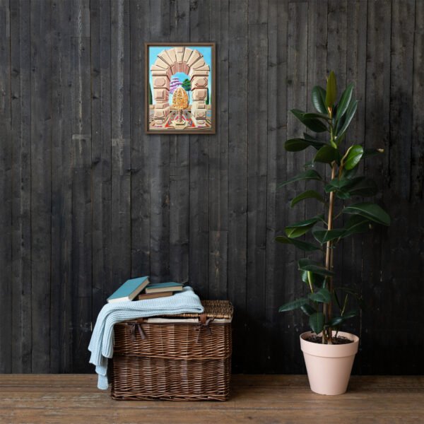 The Memory Cage – Surreal Architectural Painting by Eldor Art ( Framed Canvas ) - Image 4