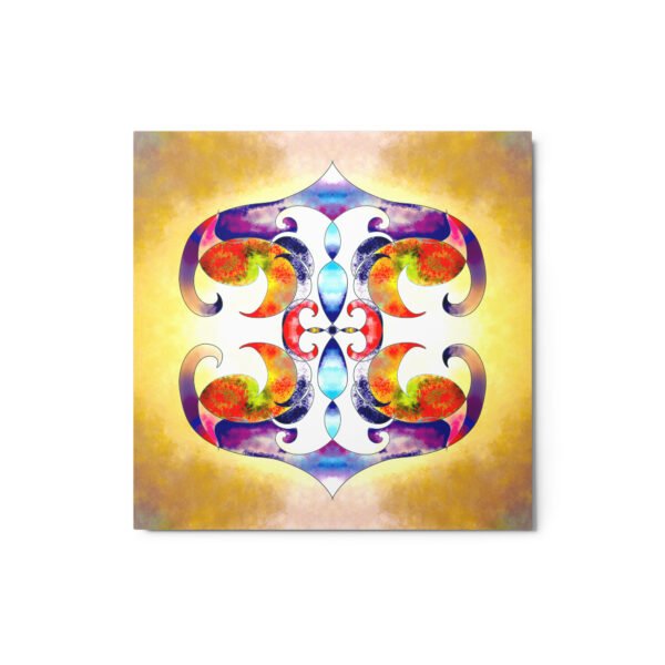 Solar Radiance – Intuitive Mandala by Eldor Art ( Glossy Metal Print ) - Image 3