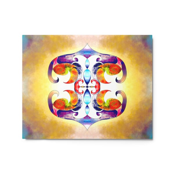 Solar Radiance – Intuitive Mandala by Eldor Art ( Glossy Metal Print ) - Image 4