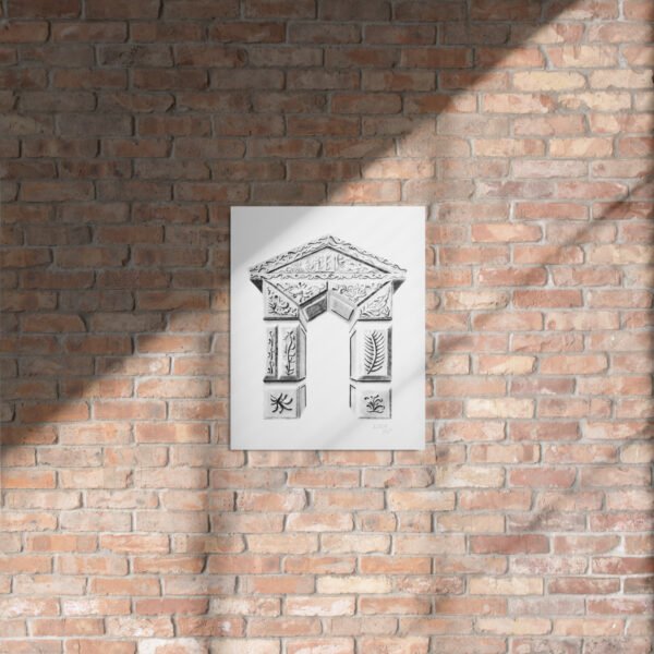 Ornate Arch - Timeless Elegance by Eldor Art ( Glossy Metal Print ) - Image 4