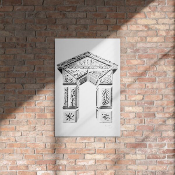 Ornate Arch - Timeless Elegance by Eldor Art ( Glossy Metal Print ) - Image 5