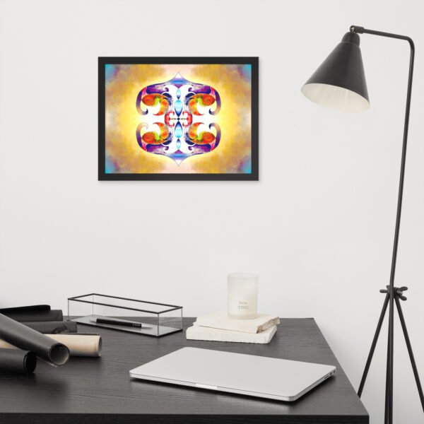 Solar Radiance – Intuitive Mandala by Eldor Art ( Premium Luster Photo Paper Framed Poster ) - Image 5