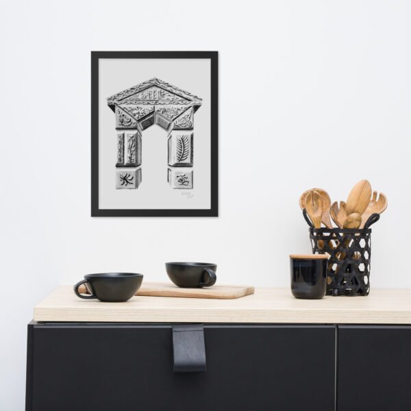 Ornate Arch - Timeless Elegance by Eldor Art ( Premium Luster Photo Paper Framed Poster ) - Image 3