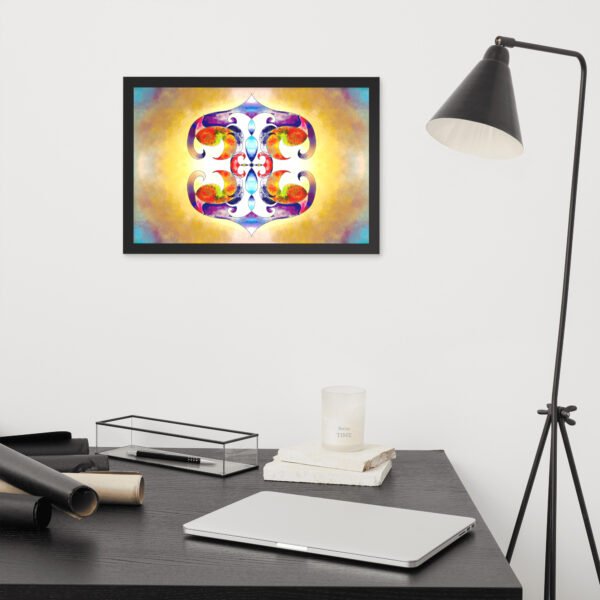 Solar Radiance – Intuitive Mandala by Eldor Art ( Premium Luster Photo Paper Framed Poster ) - Image 6