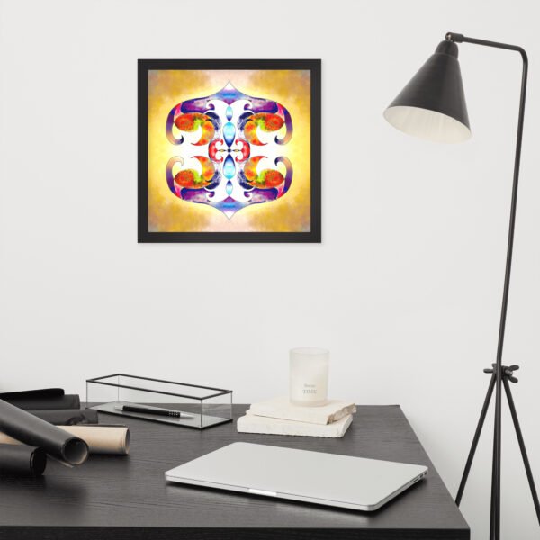 Solar Radiance – Intuitive Mandala by Eldor Art ( Premium Luster Photo Paper Framed Poster ) - Image 7