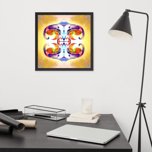 Solar Radiance – Intuitive Mandala by Eldor Art ( Premium Luster Photo Paper Framed Poster ) - Image 8