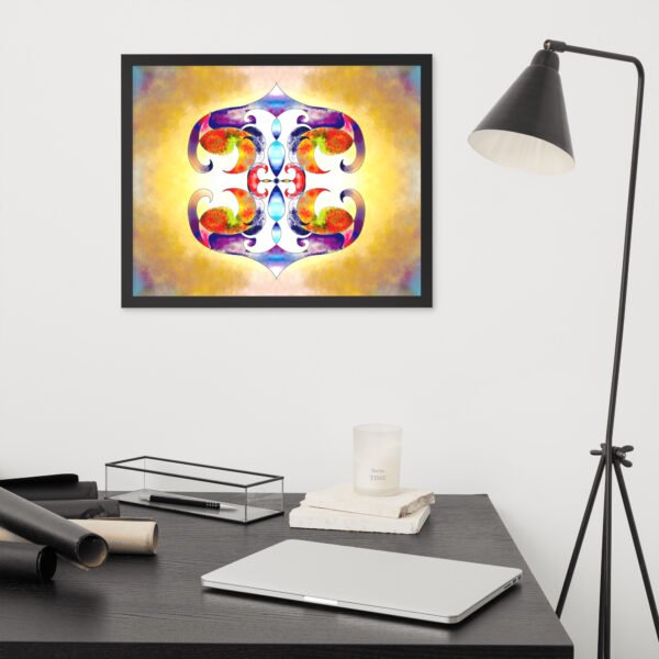Solar Radiance – Intuitive Mandala by Eldor Art ( Premium Luster Photo Paper Framed Poster ) - Image 9