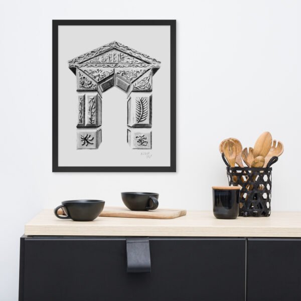 Ornate Arch - Timeless Elegance by Eldor Art ( Premium Luster Photo Paper Framed Poster ) - Image 5