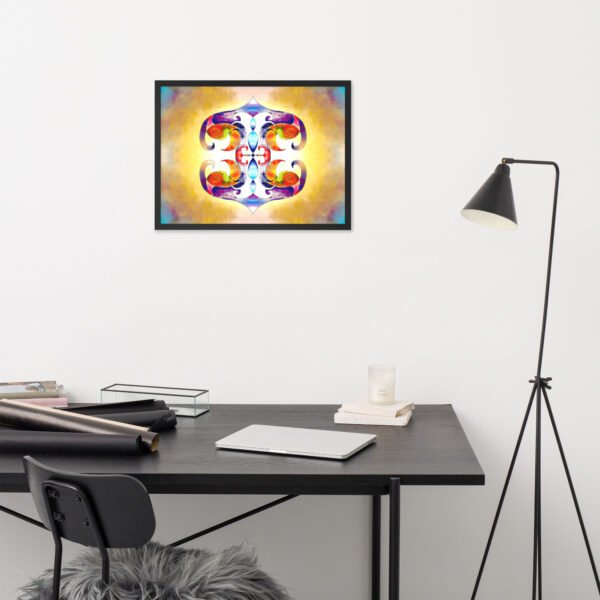 Solar Radiance – Intuitive Mandala by Eldor Art ( Premium Luster Photo Paper Framed Poster ) - Image 11