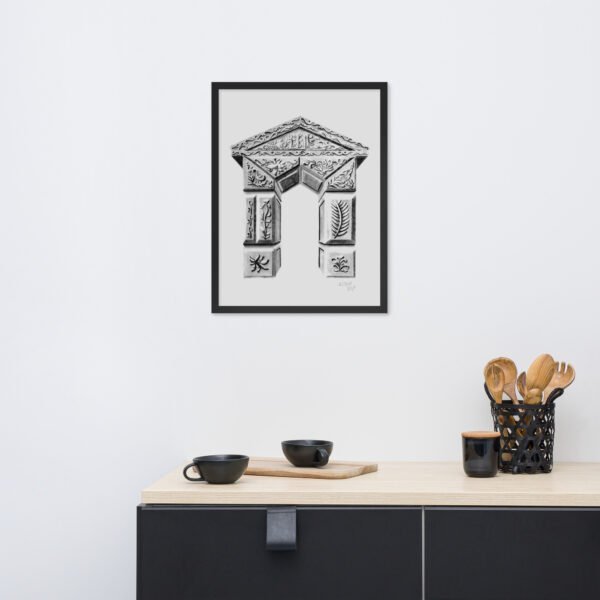 Ornate Arch - Timeless Elegance by Eldor Art ( Premium Luster Photo Paper Framed Poster ) - Image 6