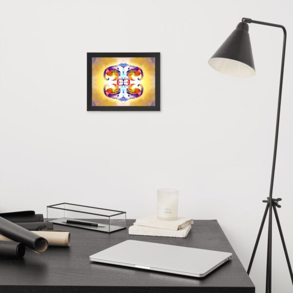 Solar Radiance – Intuitive Mandala by Eldor Art ( Premium Luster Photo Paper Framed Poster ) - Image 2