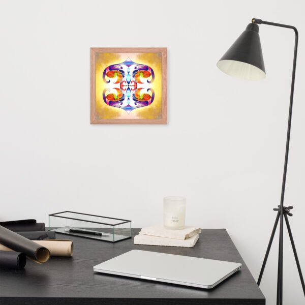 Solar Radiance – Intuitive Mandala by Eldor Art ( Premium Luster Photo Paper Framed Poster ) - Image 13
