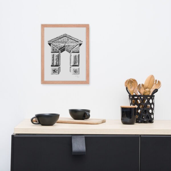 Ornate Arch - Timeless Elegance by Eldor Art ( Premium Luster Photo Paper Framed Poster ) - Image 9
