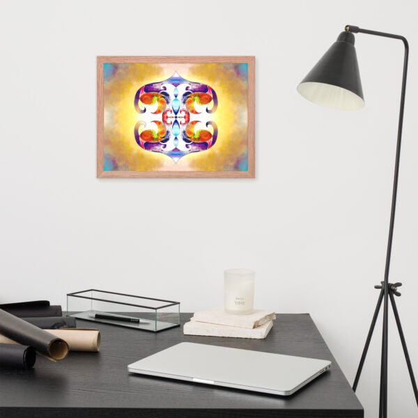 Solar Radiance – Intuitive Mandala by Eldor Art ( Premium Luster Photo Paper Framed Poster ) - Image 16
