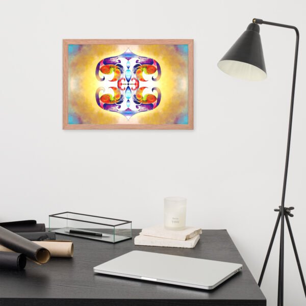 Solar Radiance – Intuitive Mandala by Eldor Art ( Premium Luster Photo Paper Framed Poster ) - Image 17