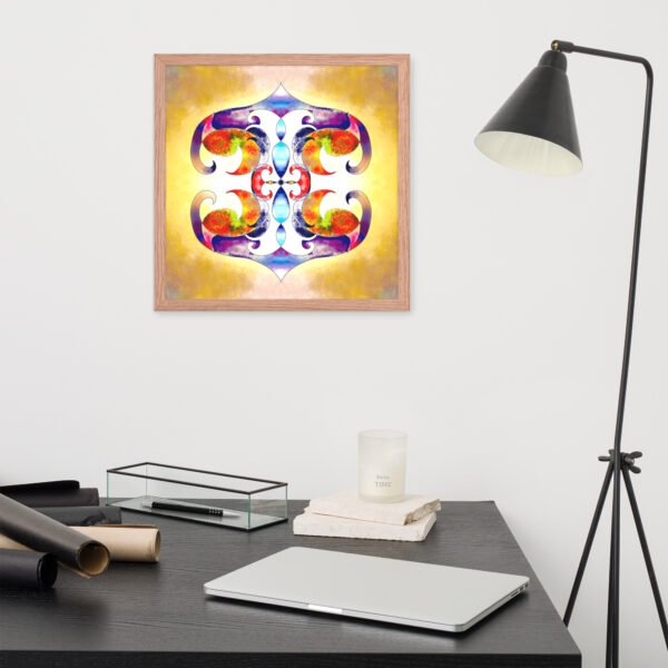 Solar Radiance – Intuitive Mandala by Eldor Art ( Premium Luster Photo Paper Framed Poster ) - Image 19