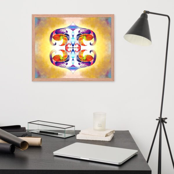 Solar Radiance – Intuitive Mandala by Eldor Art ( Premium Luster Photo Paper Framed Poster ) - Image 20