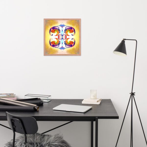 Solar Radiance – Intuitive Mandala by Eldor Art ( Premium Luster Photo Paper Framed Poster ) - Image 21