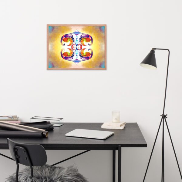 Solar Radiance – Intuitive Mandala by Eldor Art ( Premium Luster Photo Paper Framed Poster ) - Image 22