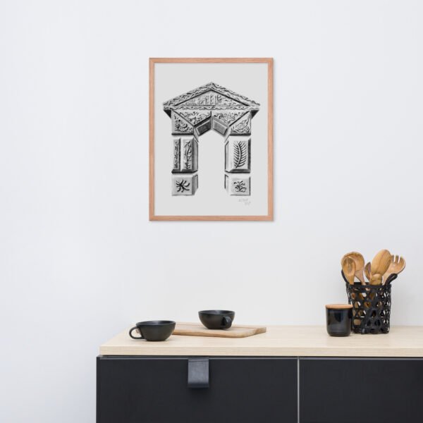 Ornate Arch - Timeless Elegance by Eldor Art ( Premium Luster Photo Paper Framed Poster ) - Image 13